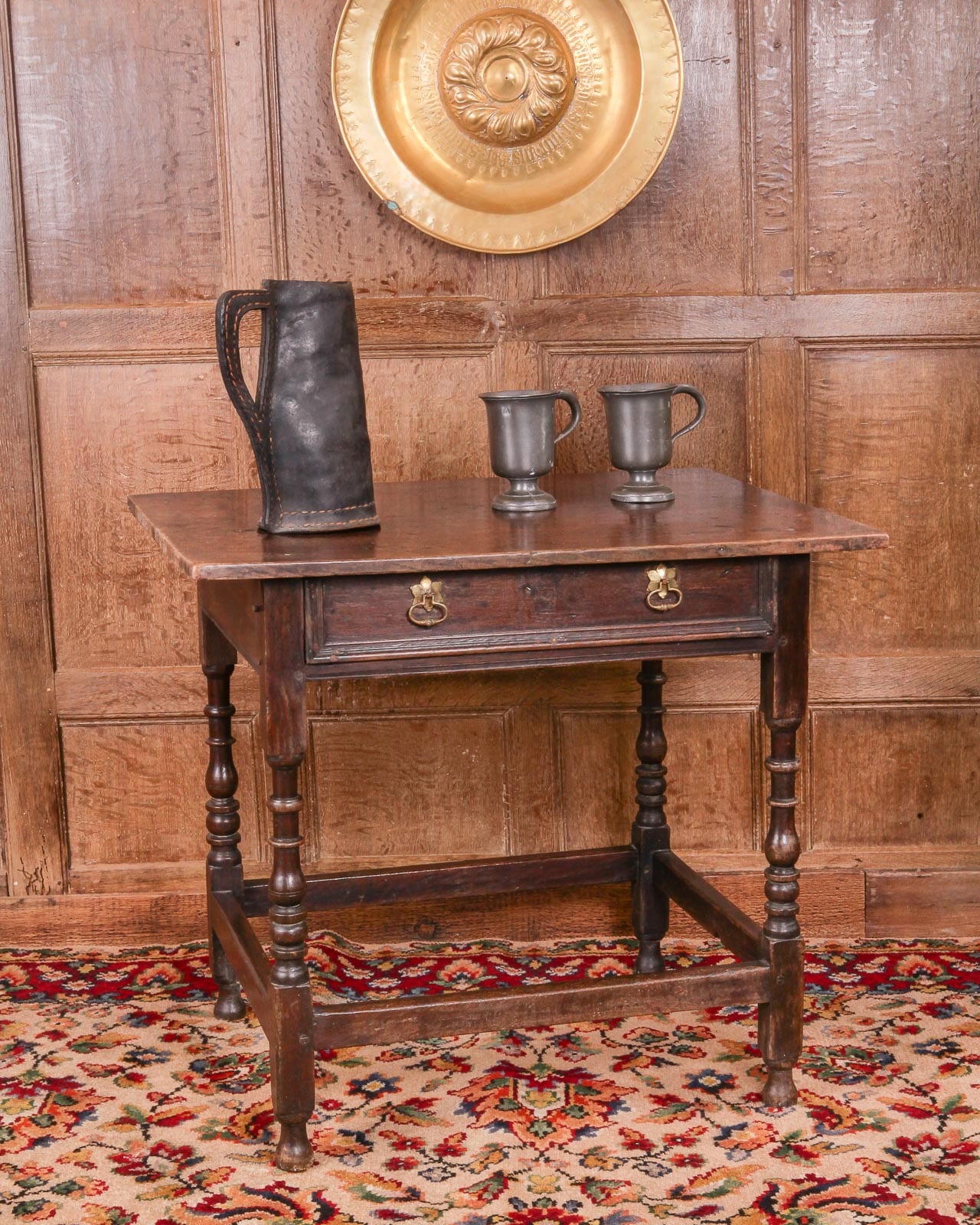 Joined oak side table