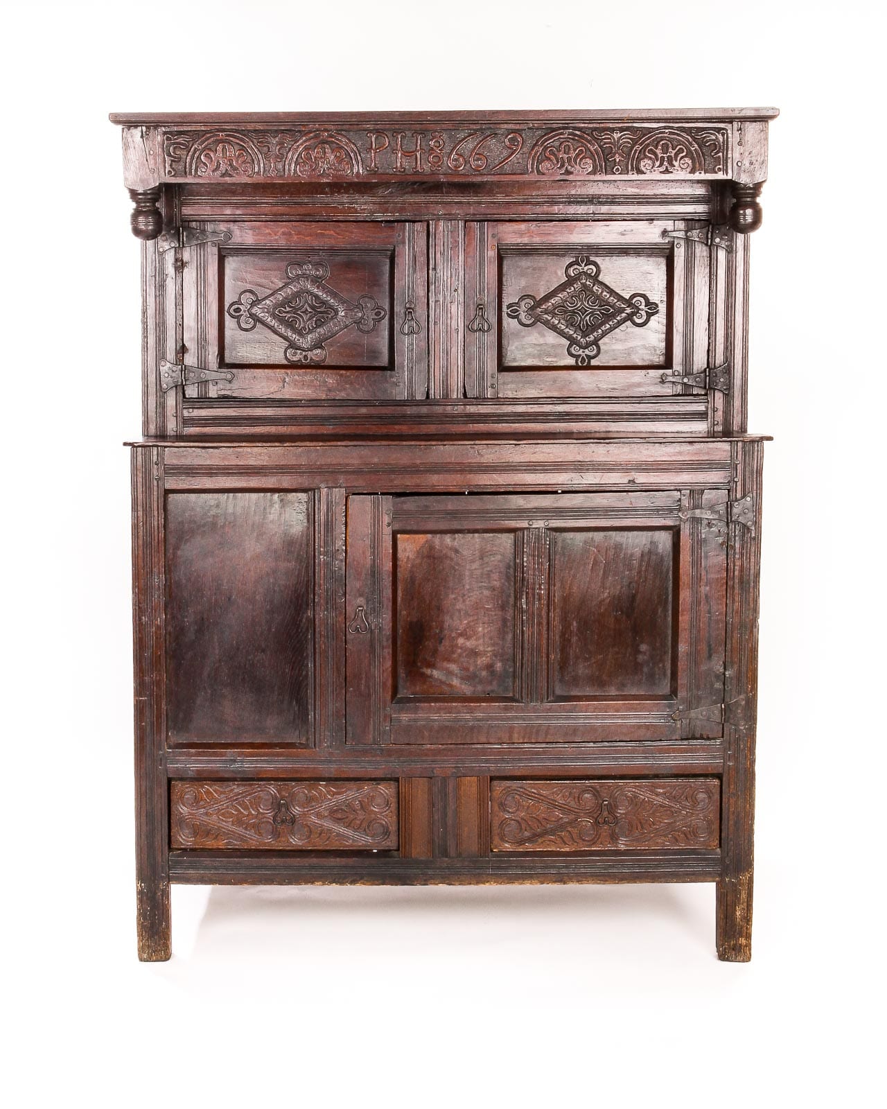 Charles II press cupboard