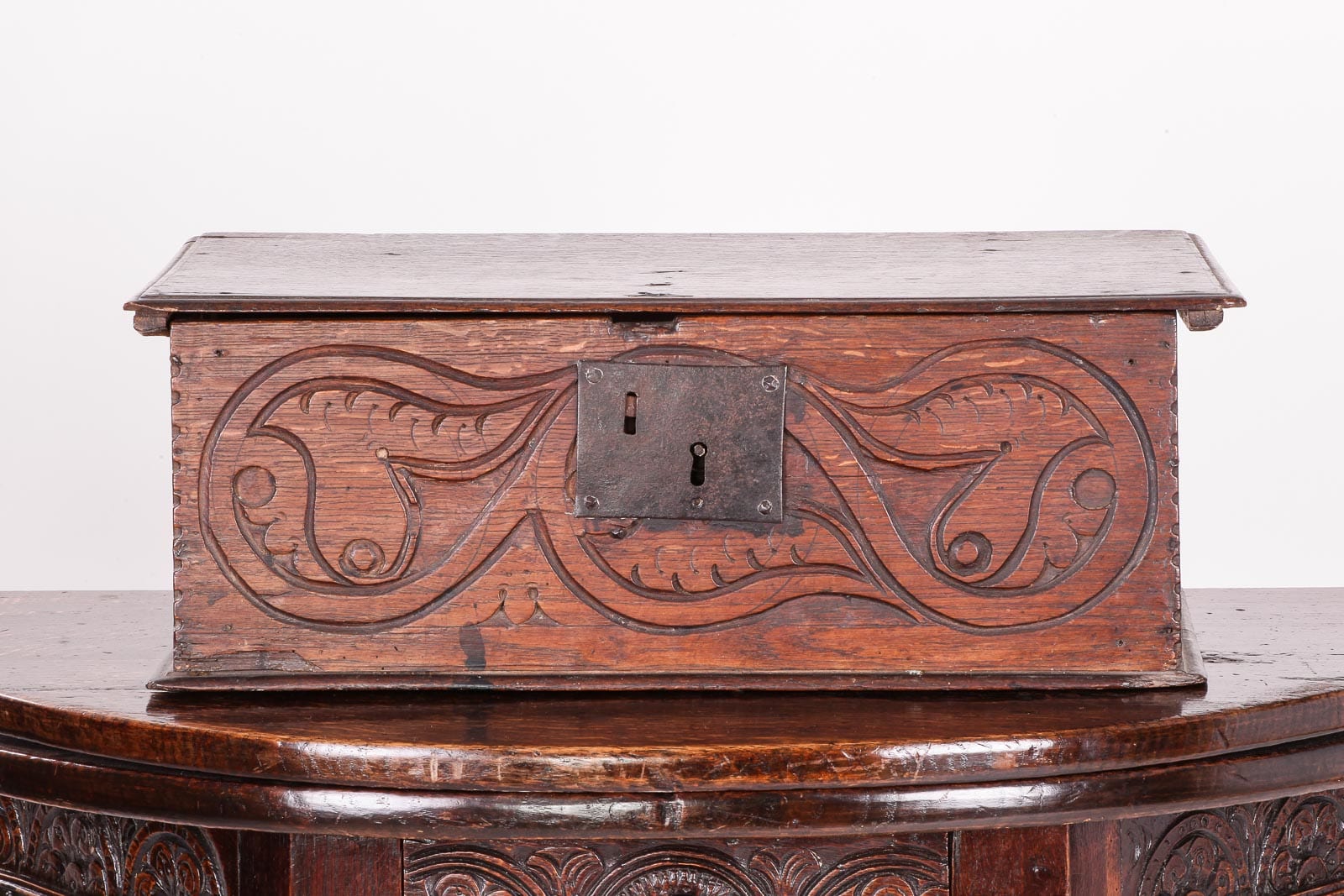 17th century carved box