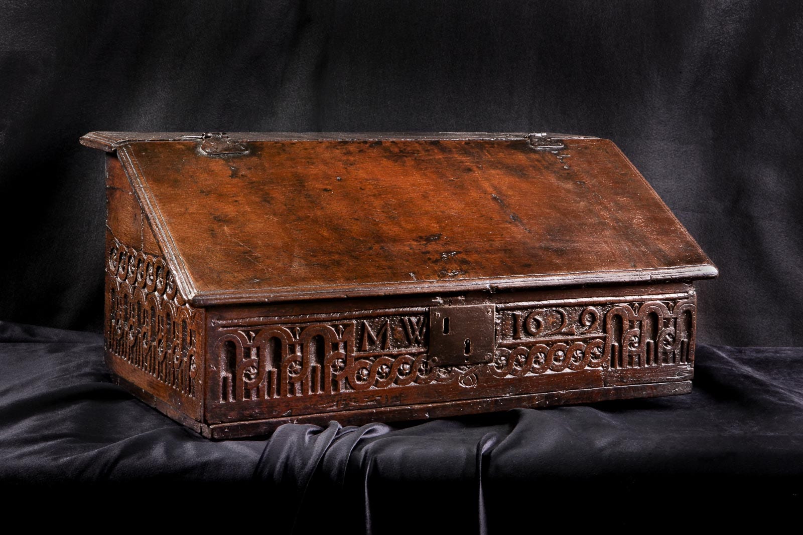 Charles I oak writing slope