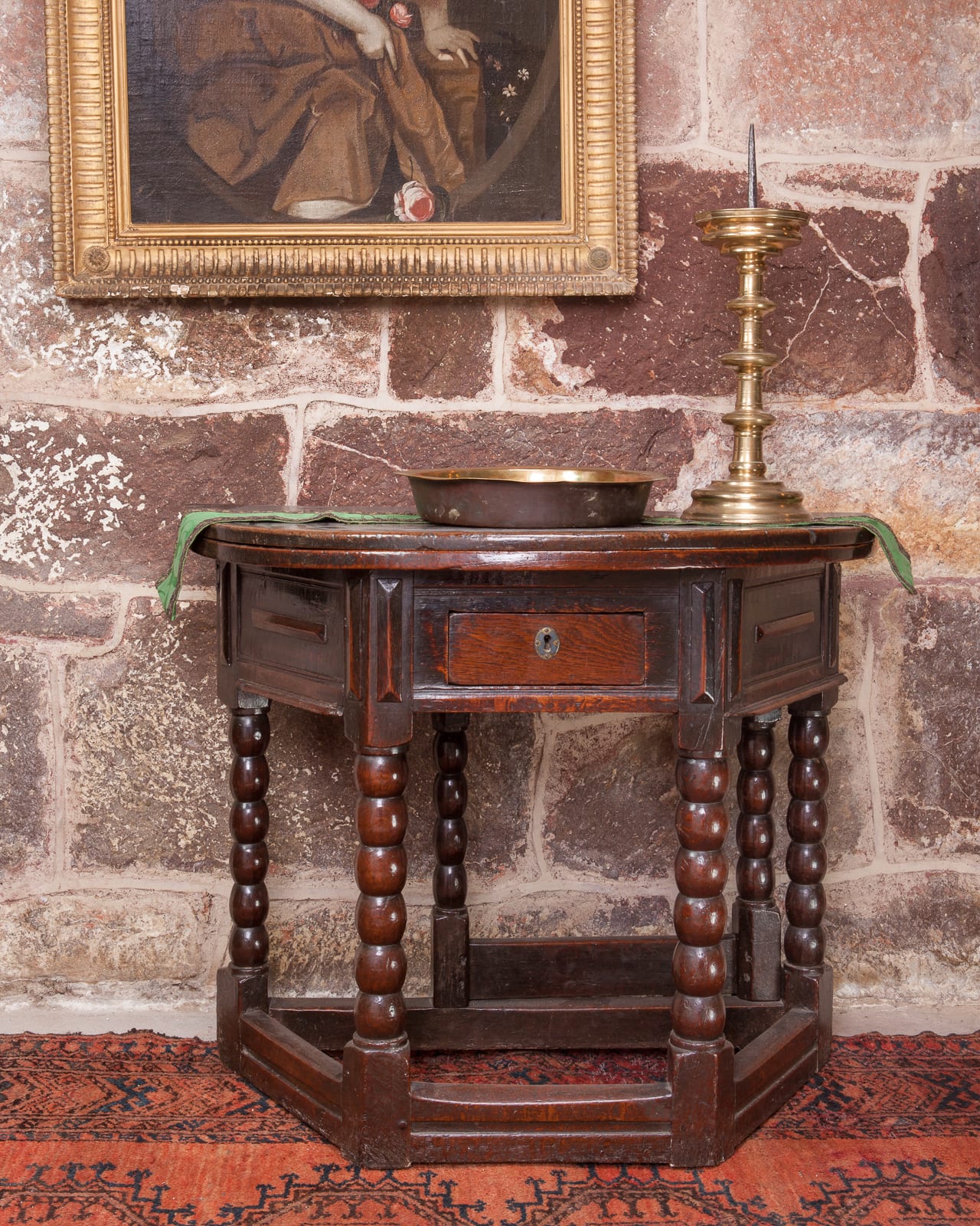 17th century folding table