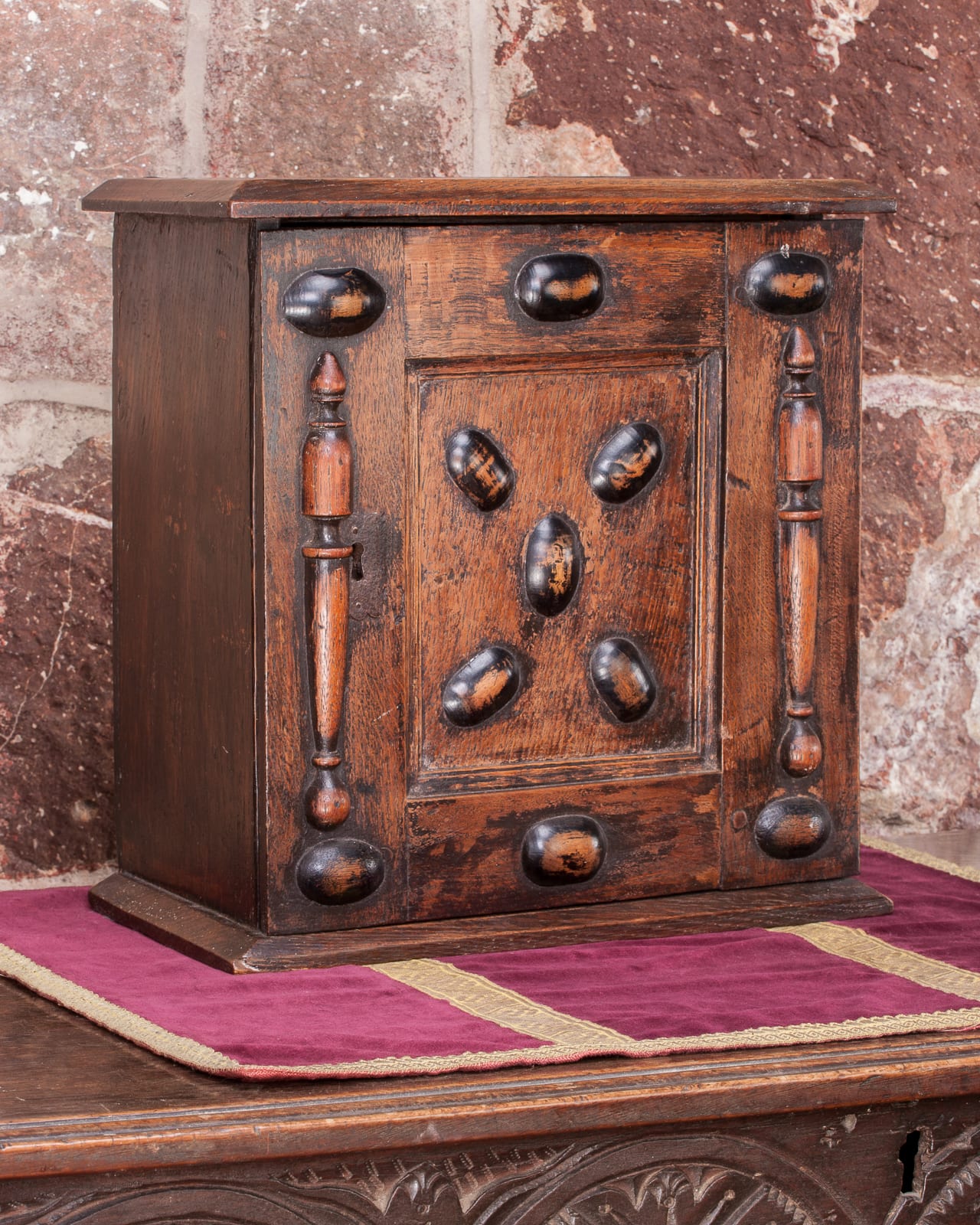 Charles II mural spice cupboard