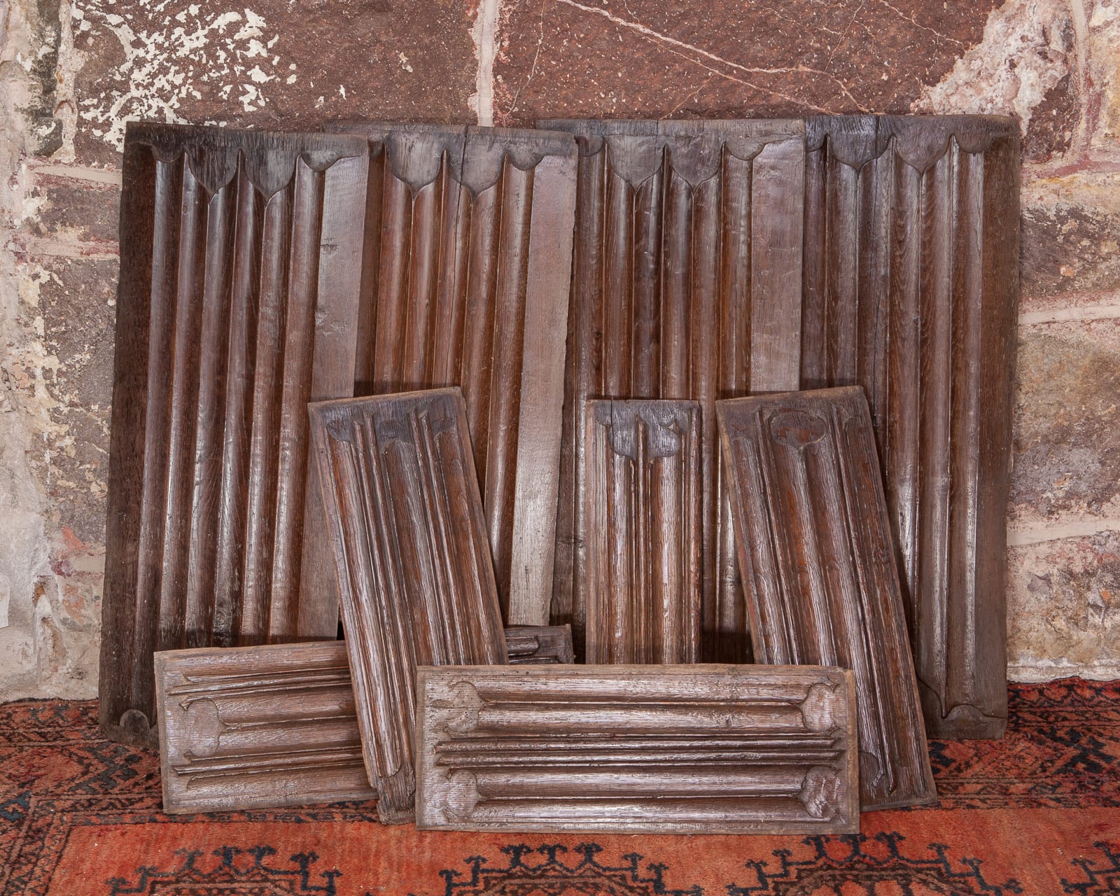 Gothic linenfold panels