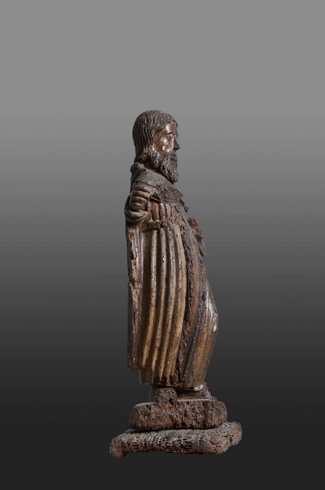 Late 13th century sculpture of St John the Baptist