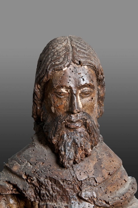 Late 13th century sculpture of St John the Baptist