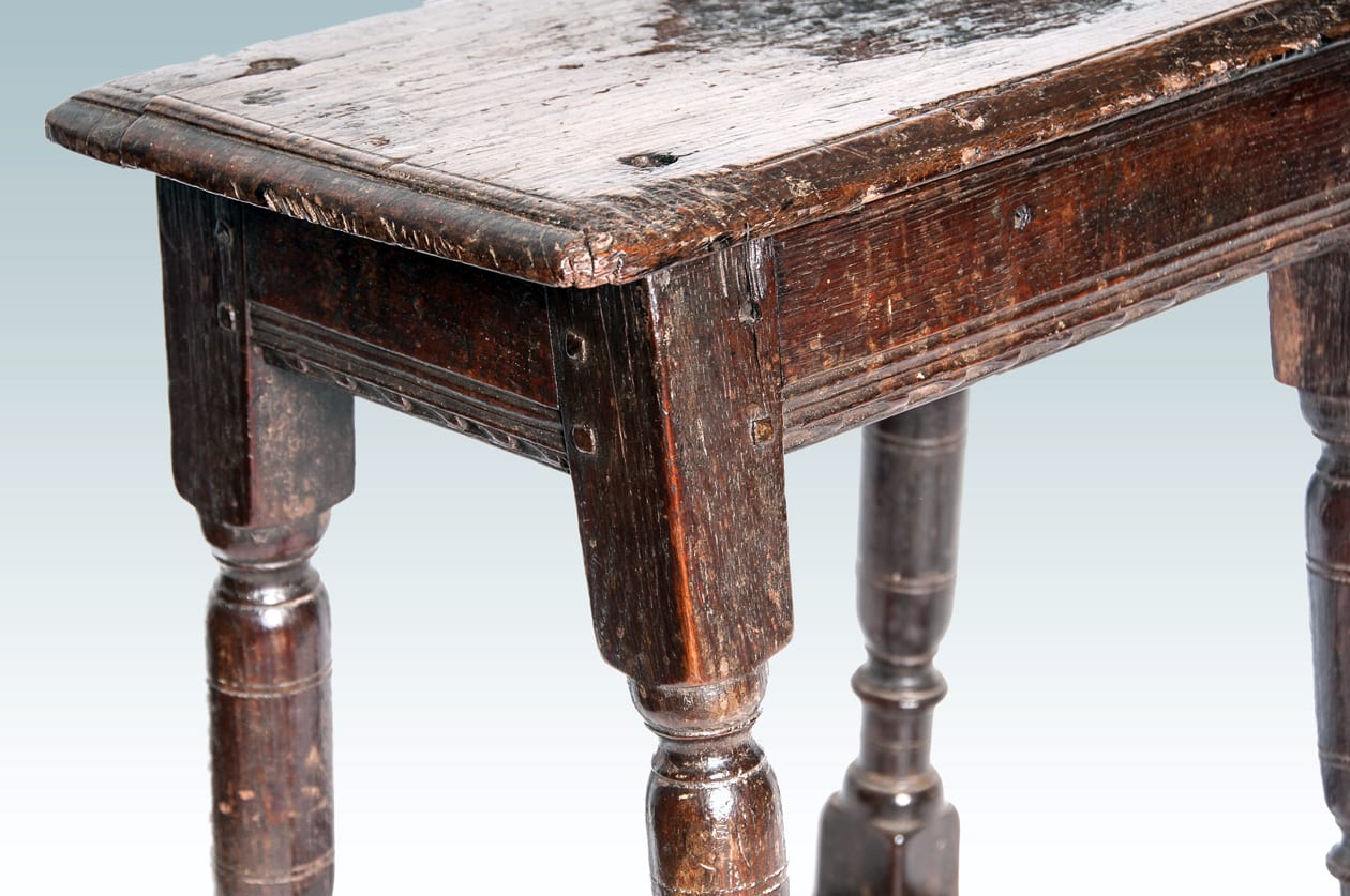 James 1st joined oak stool