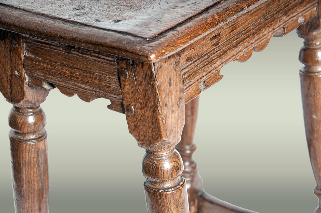 Elizabeth I joined oak stool