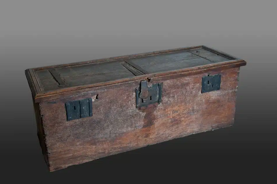 16th century oak church chest
