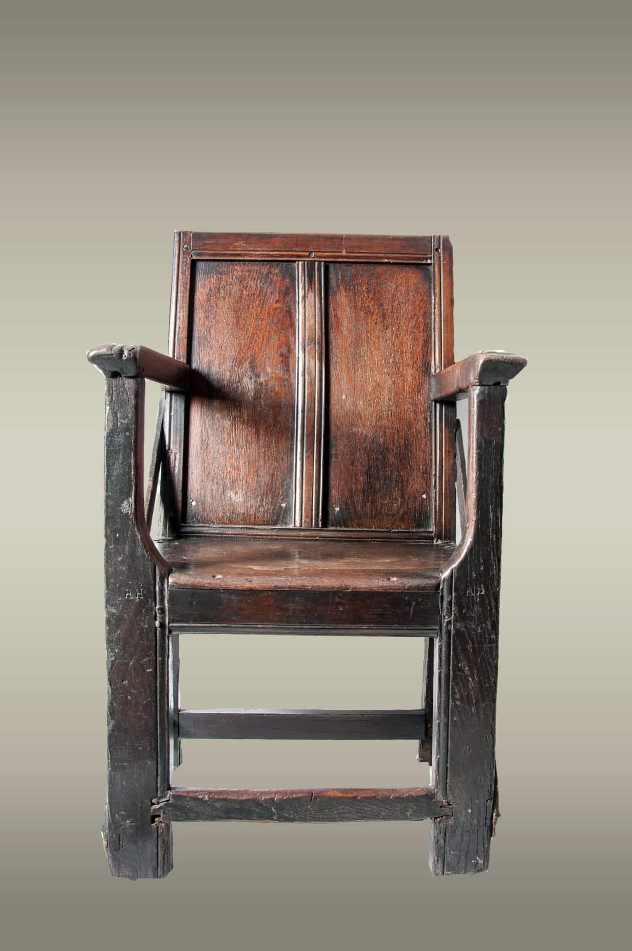 Henry VIII oak armchair
