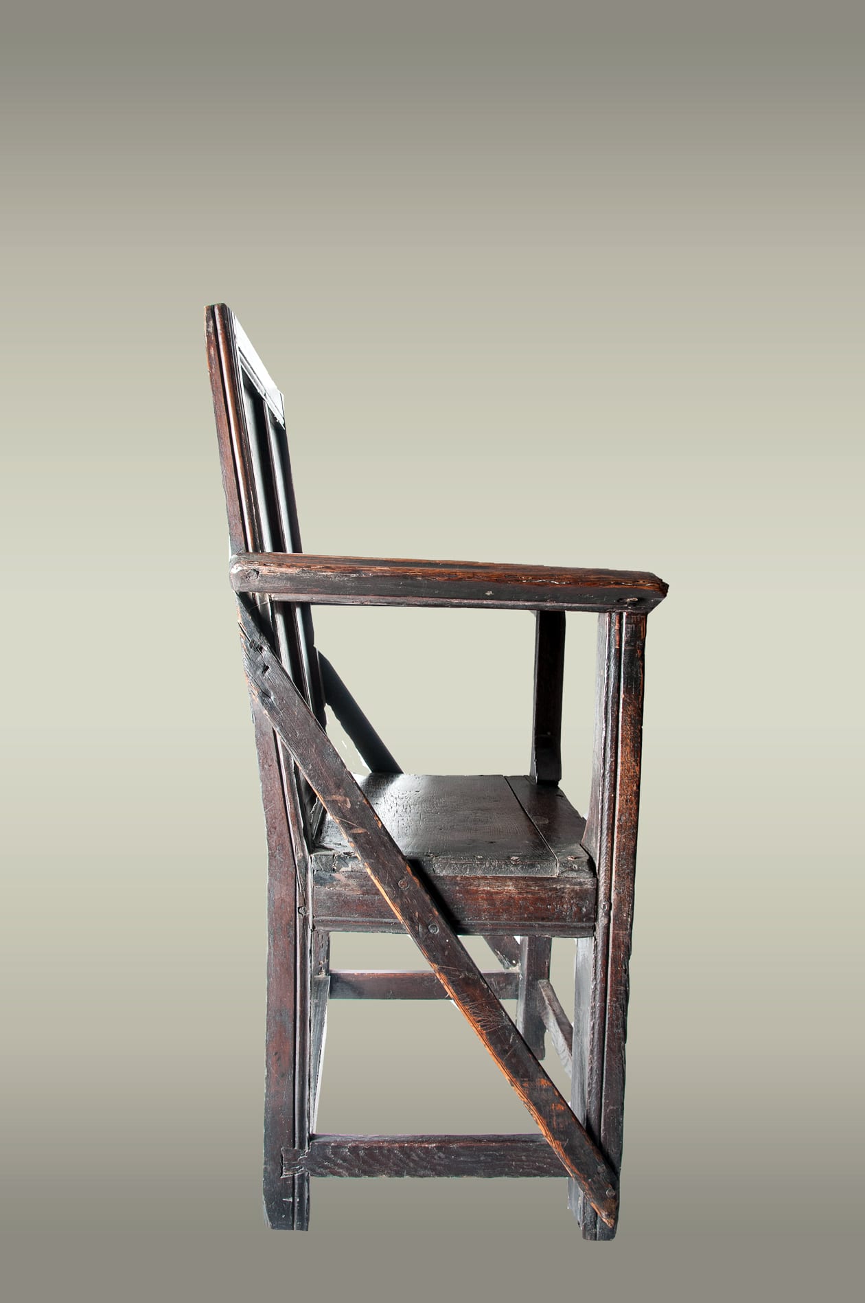 Henry VIII oak armchair