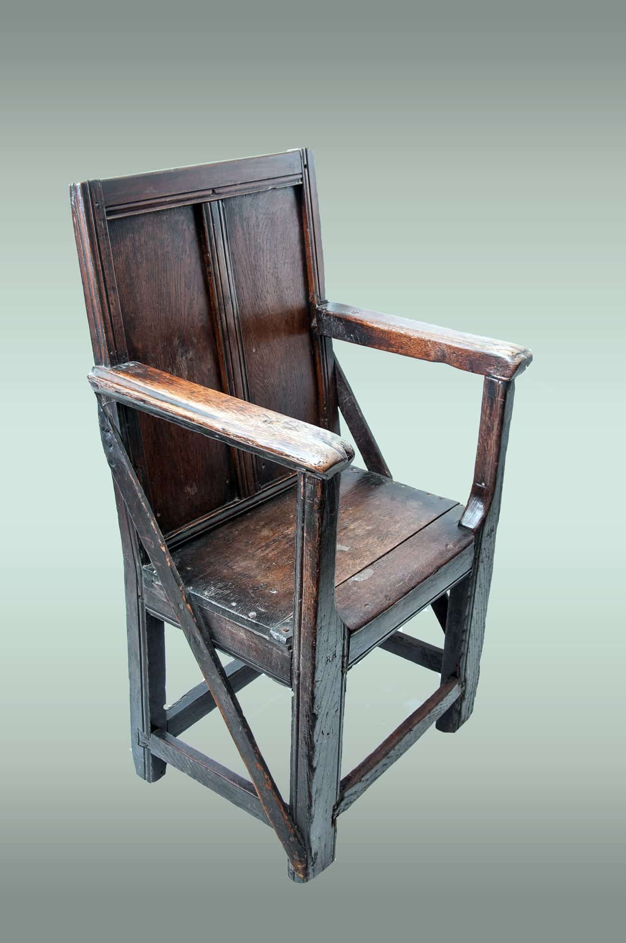 Henry VIII oak armchair