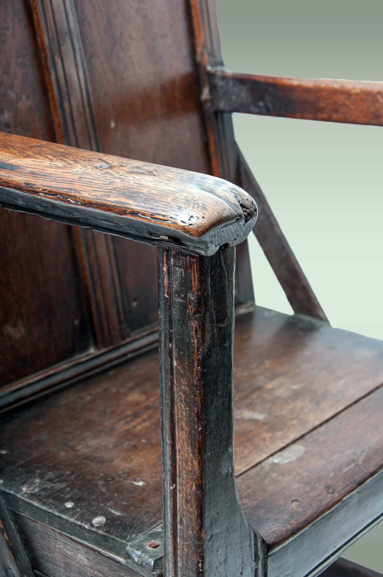 Henry VIII oak armchair