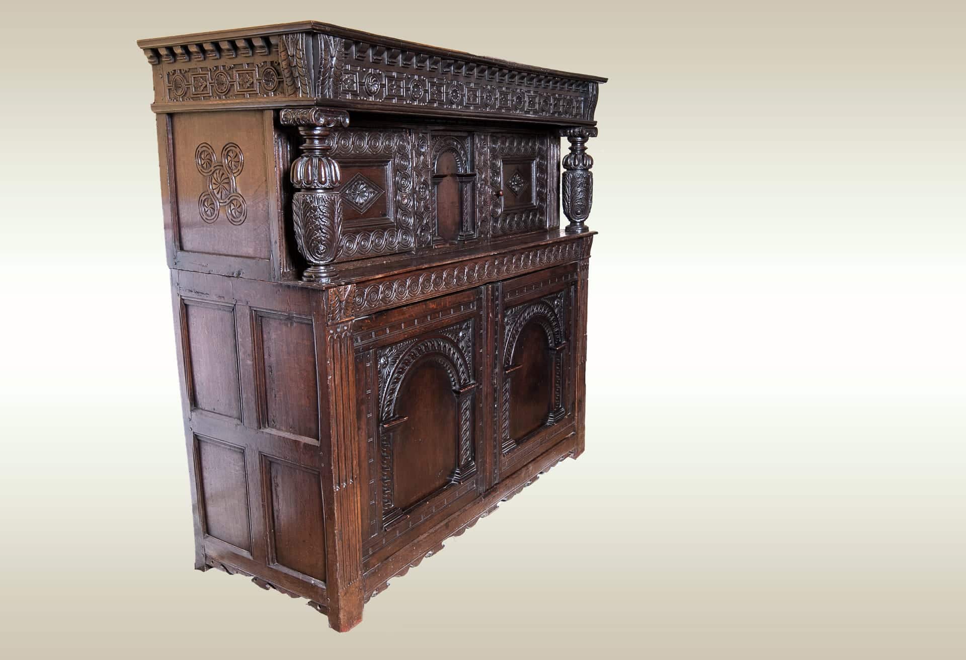 Elizabeth I oak press cupboard