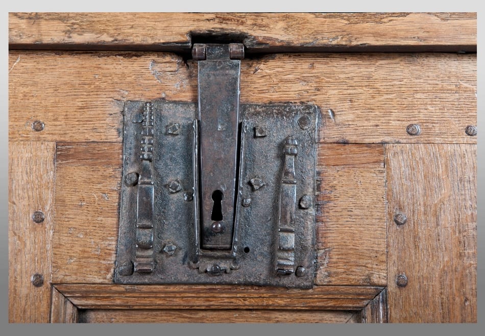 Henry VIII oak joined chest