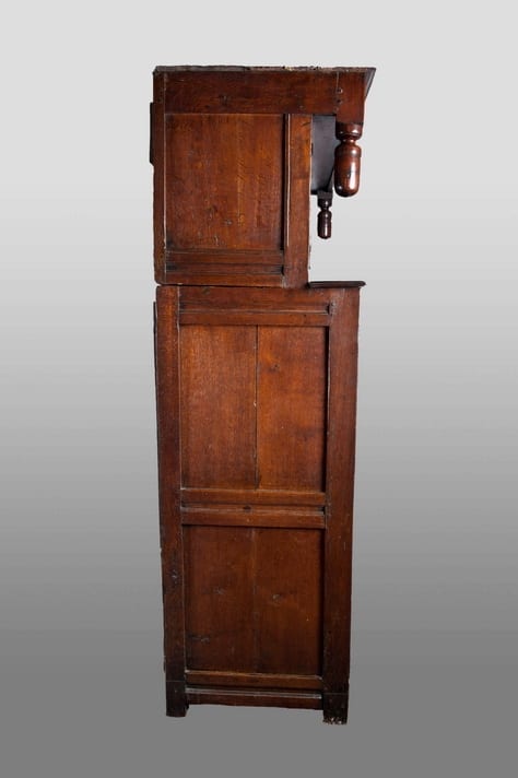 Charles II oak press cupboard