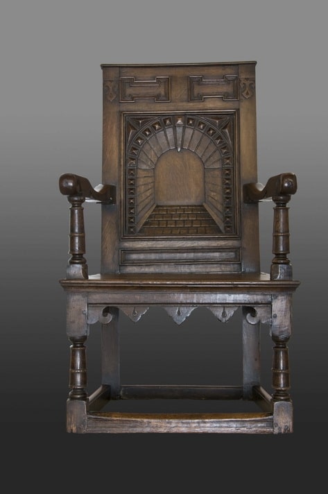 Charles I joined oak armchair