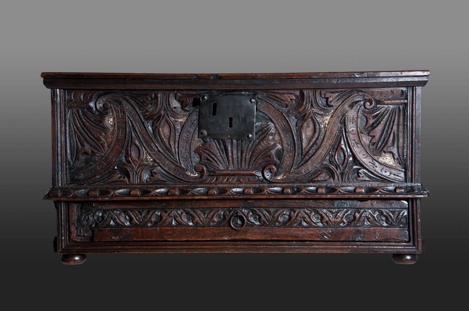 Exeter oak Document box with drawer