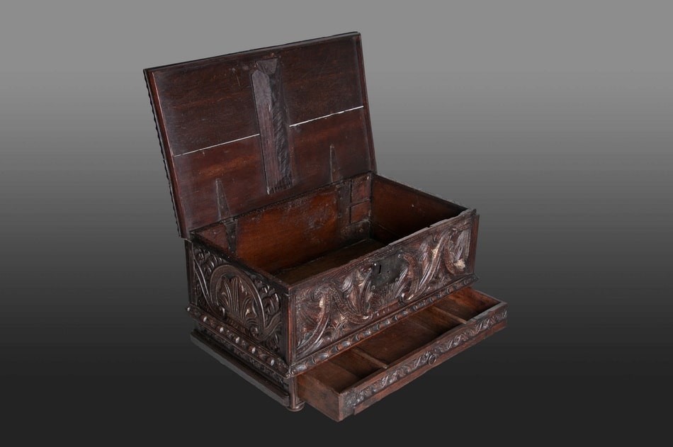 Exeter oak Document box with drawer