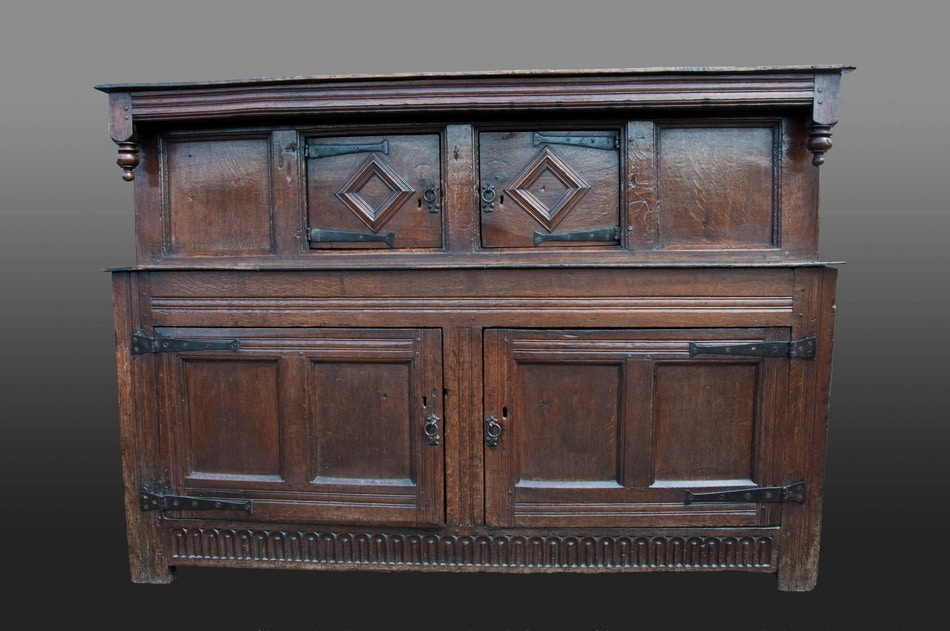 James I oak press cupboard