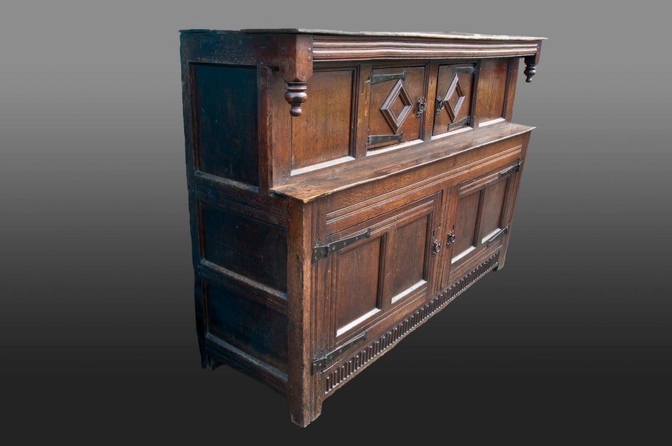 James I oak press cupboard