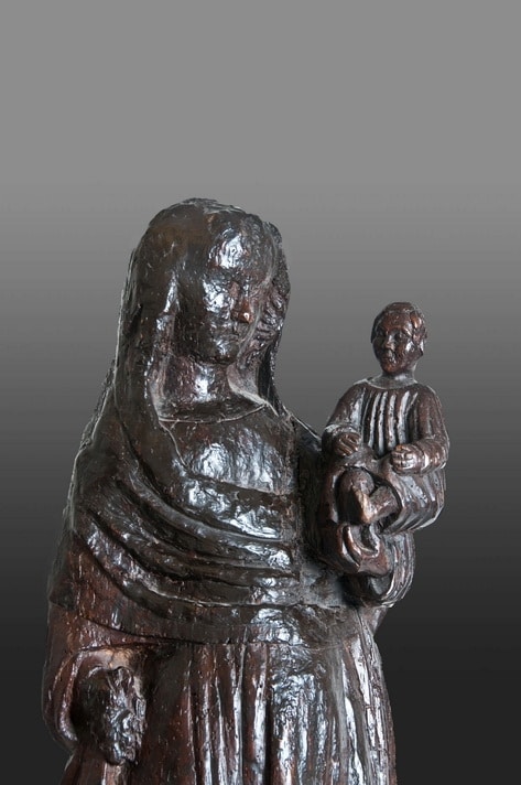 15th century sculpture of the Virgin and child