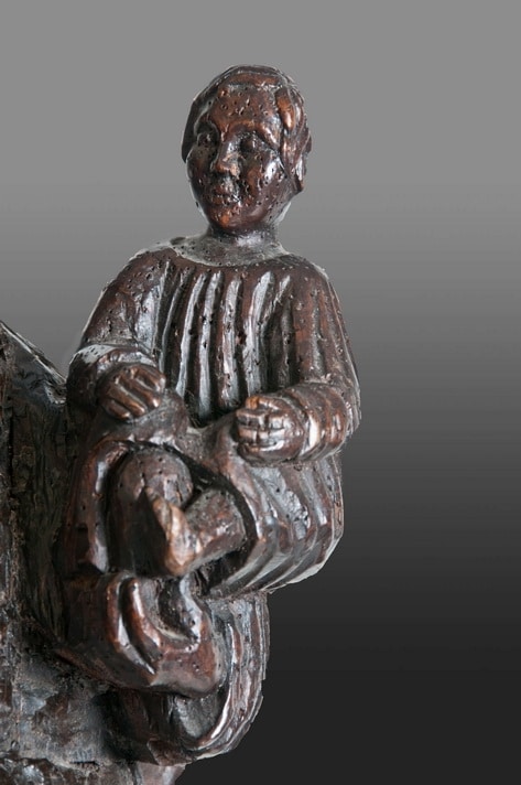 15th century sculpture of the Virgin and child