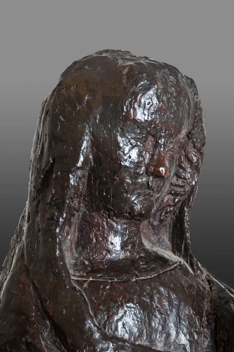15th century sculpture of the Virgin and child