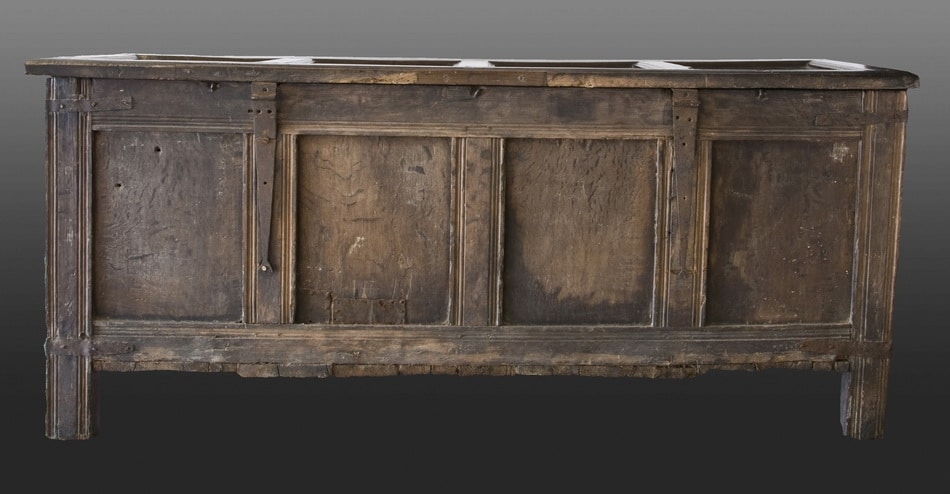 Henry VIII joined oak linenfold chest
