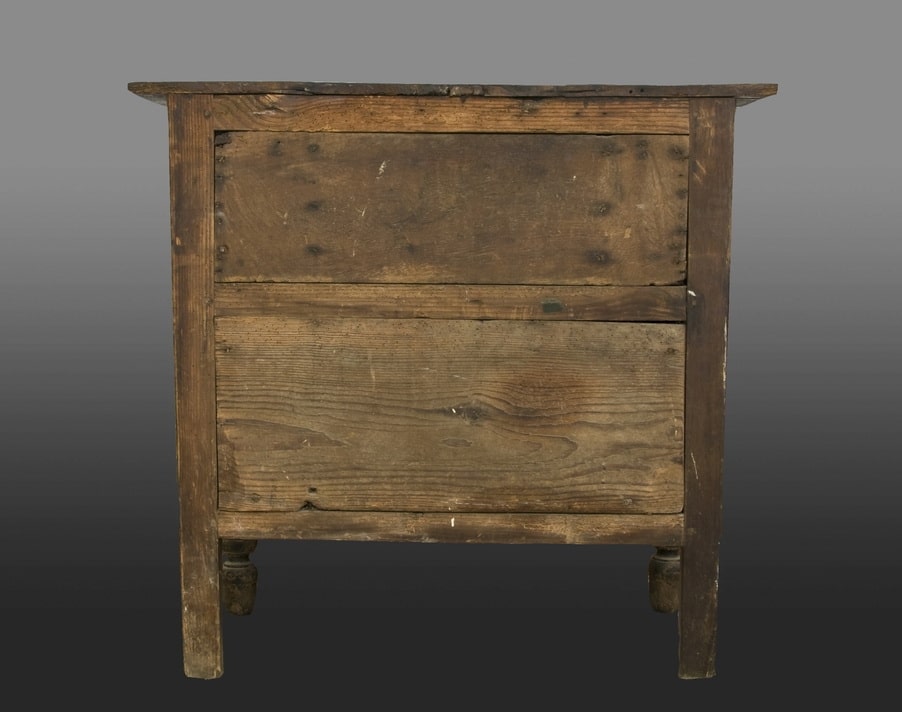 17th century carved chest with single drawer