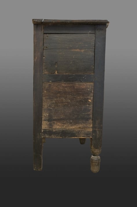 17th century carved chest with single drawer