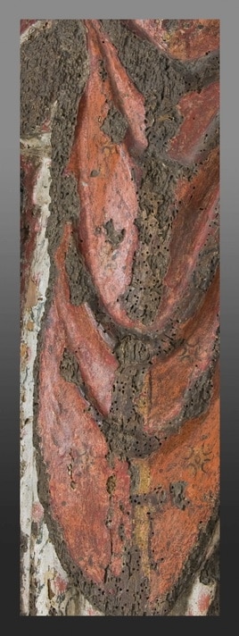 13th century oak sculpture of a Bishop saint