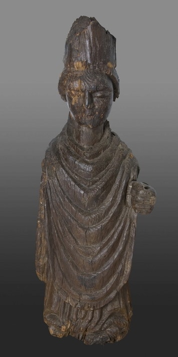 14th century carved Bishop