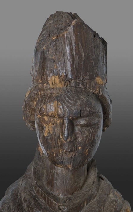 14th century carved Bishop