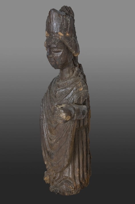 14th century carved Bishop