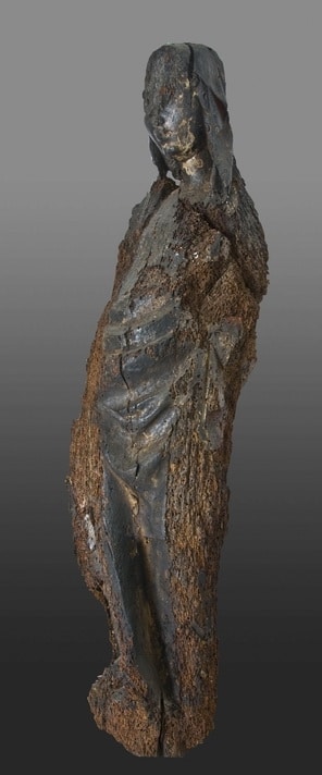 14th century oak sculpture of the Virgin