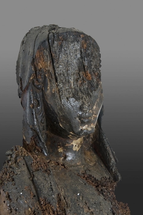 14th century oak sculpture of the Virgin