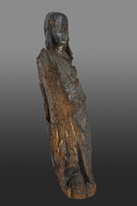 14th century oak sculpture of the Virgin