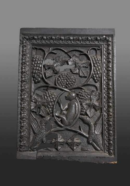 Pair of walnut carved panels mid 16th century