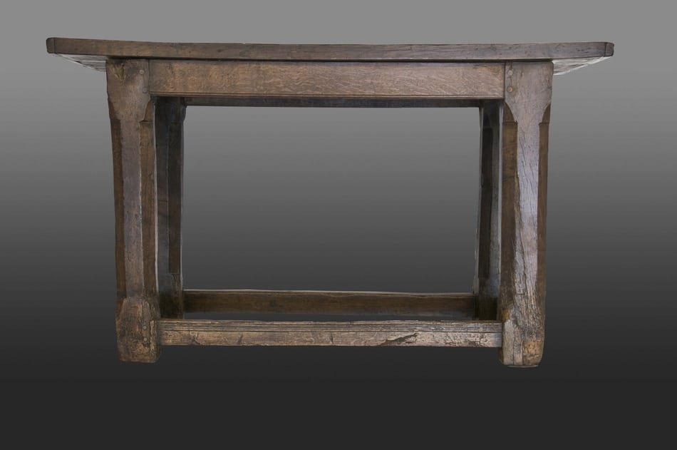 Tudor oak serving table