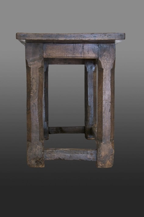 Tudor oak serving table