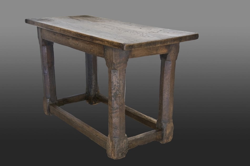 Tudor oak serving table