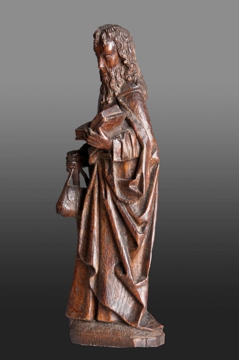 Oak sculpture of St James
