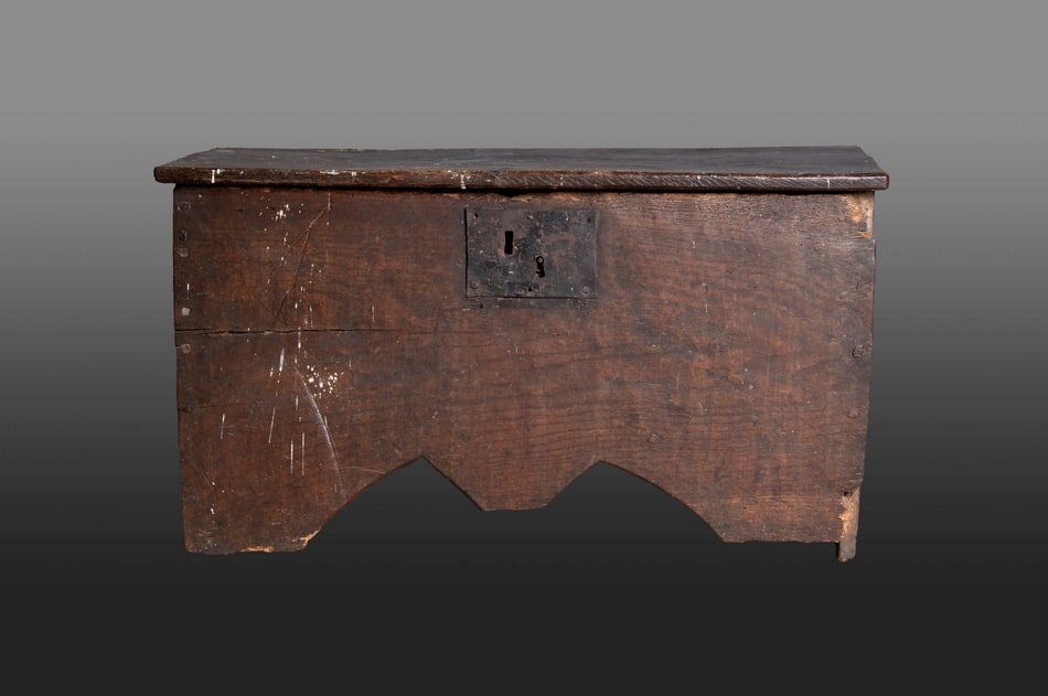 Tudor oak boarded chest