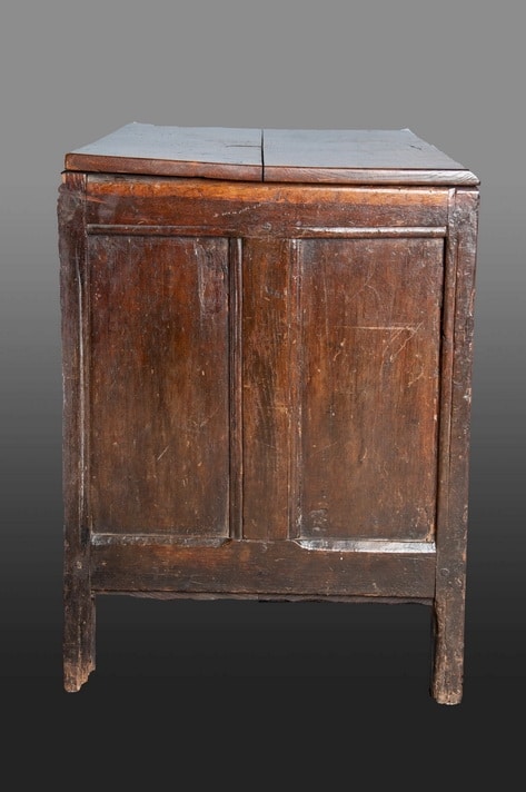 English oak linenfold chest