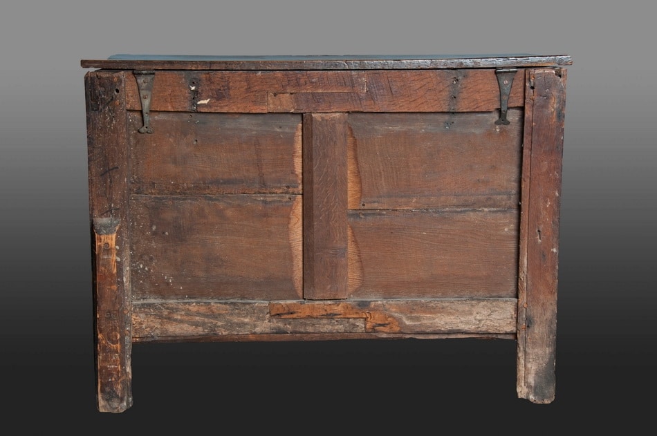 English oak linenfold chest
