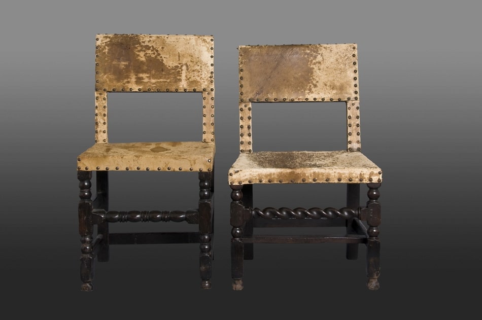 17th century Cromwellian backstools