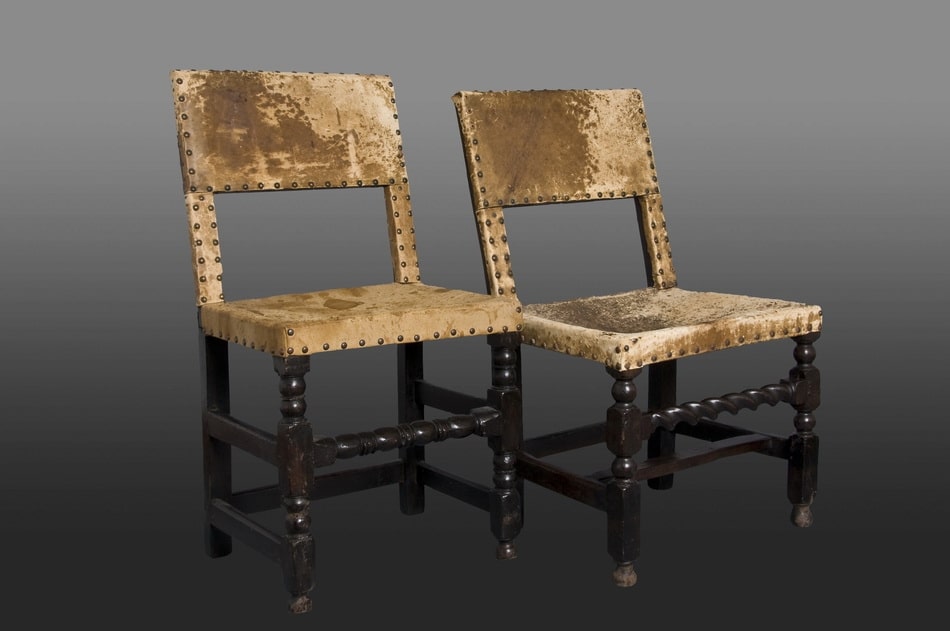 17th century Cromwellian backstools