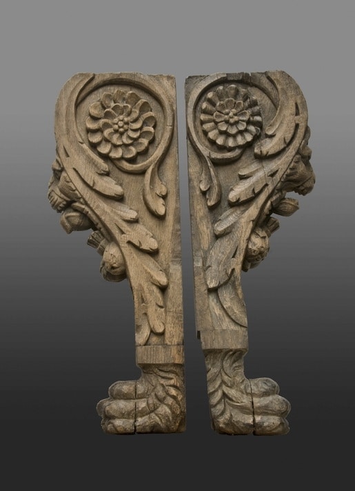 Elizabeth I oak brackets