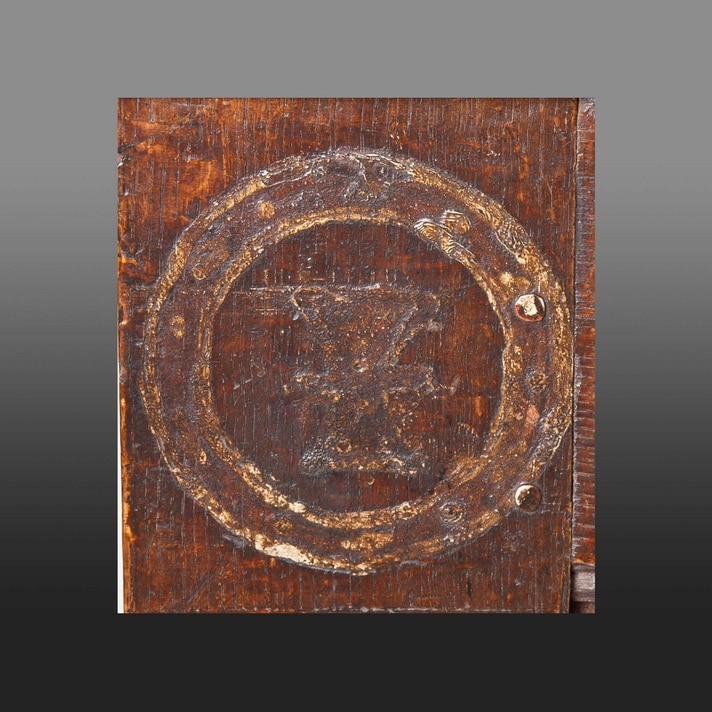 Elizabeth I painted oak chest