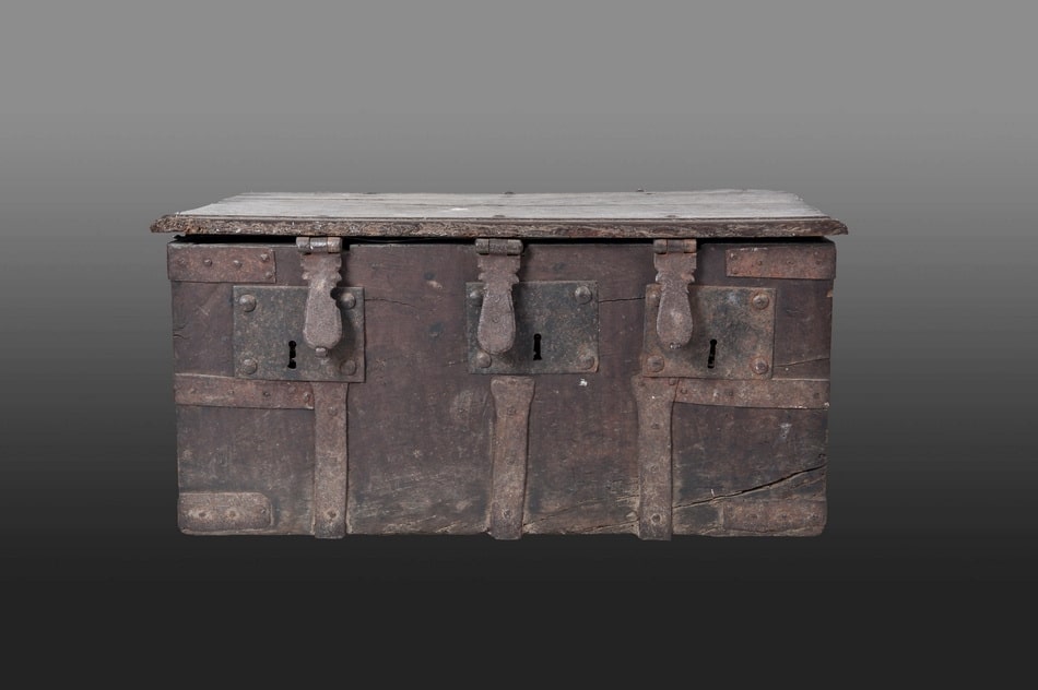 Early 16th century English Iron bound box